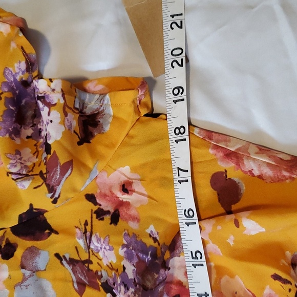 Rokoko Wrap Maxi Dress Yellow Floral NWT - Picture 8 of 8